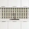 Stervormen - Geometrisch - Zwart keuken achterwand 2 middel 871 -3d