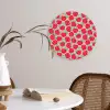 Appels - Rood - Stippen Wandcirkel kunststof plaat 5mm dik klein 188 -sfeer4