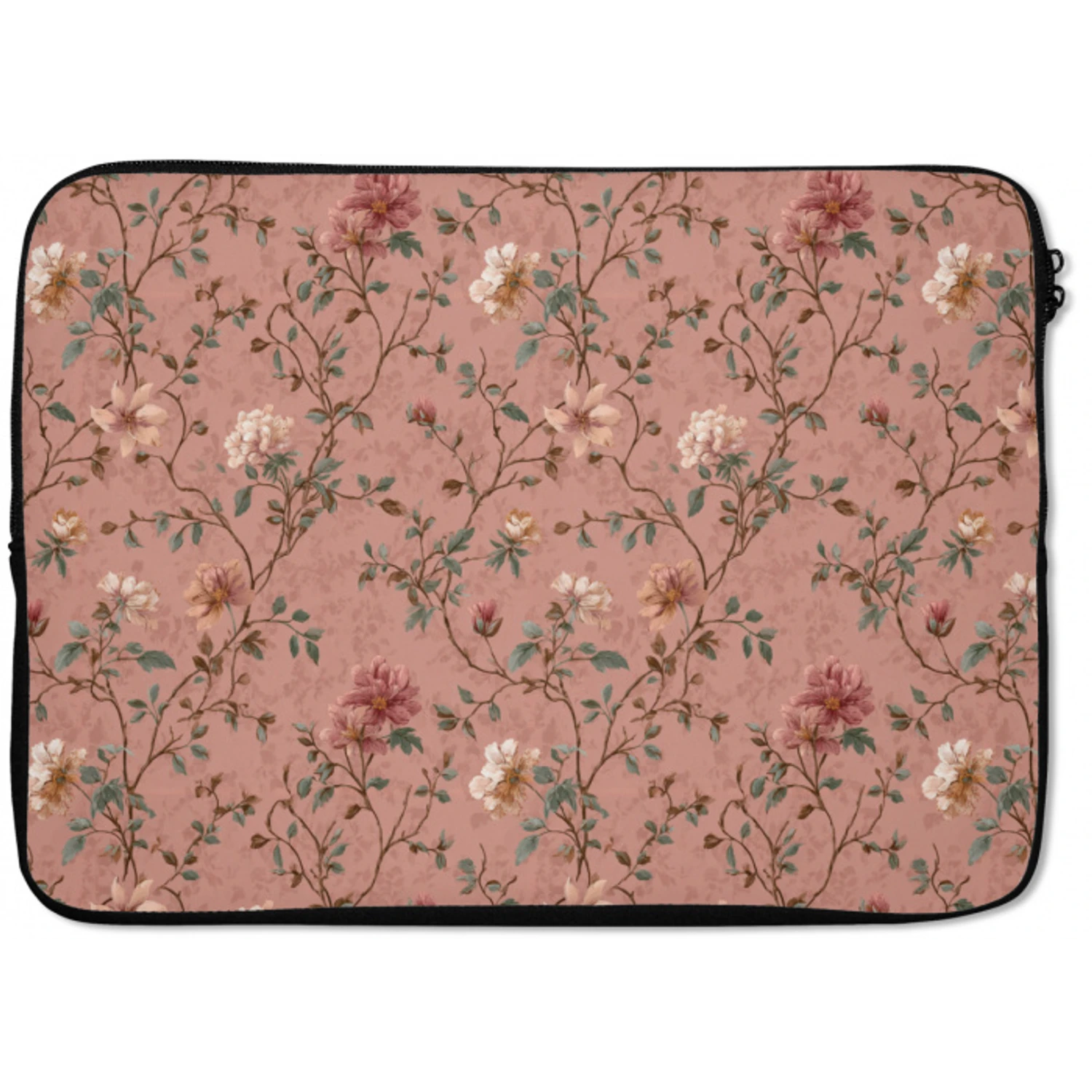 Botanisch - Bloemen - Roze laptophoes neopreen klein 279 -zkaufland3dotto