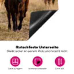 Runderen - Kudde - Landschap - Weide - Rustig Inductie beschermer vinyl 3mm klein -zzzzzzz-lf-onderkant