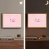 Girl power - Roze - Hartje Light Box met batterij (Wandlamp) middel -sfeer3