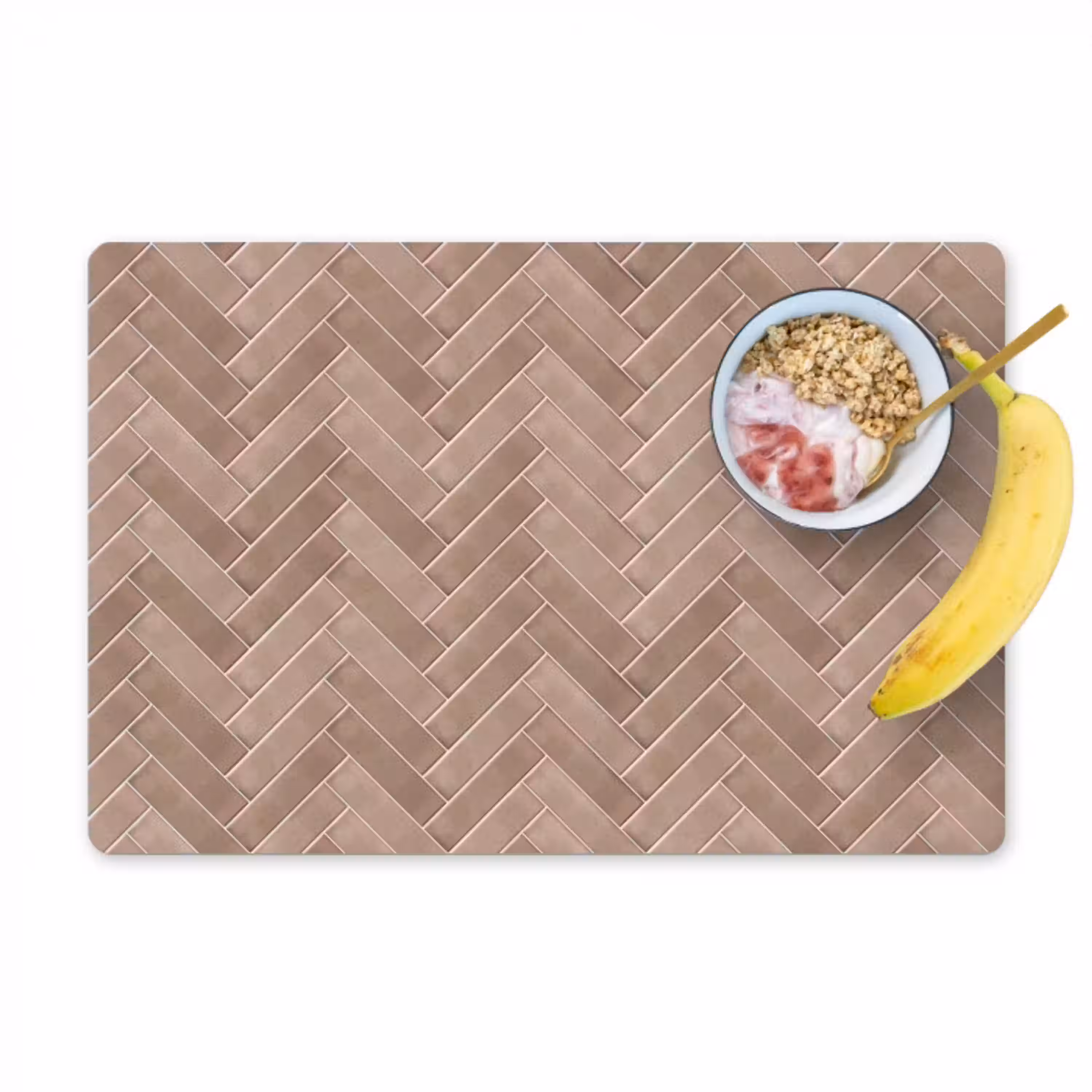 Visgraat - Wandtegel - Oudroze - Terracotta Placemat vinyl groot 368 -zzzproduct_Kitchenyeah-website