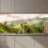 Landschap - Heuvels - Groen keuken achterwand 2 middel zz_3dshopping