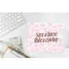 Koeienprint - Roze - Cowboy - Horse muismat rubber klein -witbureau