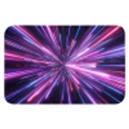 Lichtsnelheid - Ruimte - Roze - Paars Badmat klein -3d