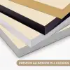 Schelp - Oranje - Ribbels Textielframe zwart klein -USP_kleurenNL