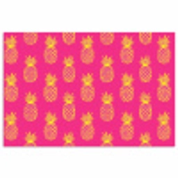 Ananas - Trendy - Roze poster papier klein 62 -3d