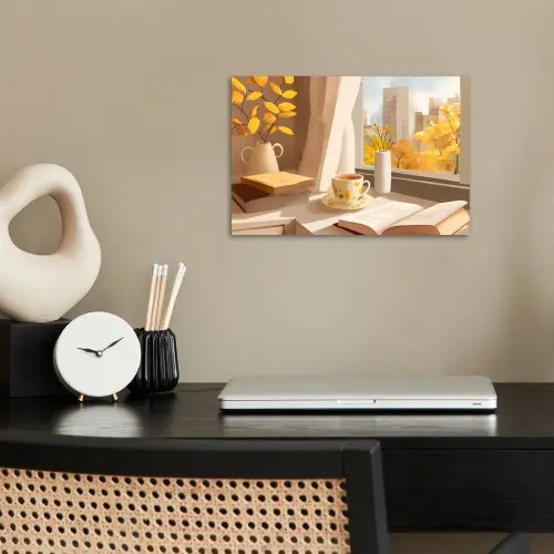 Thee - Boek - Thee - Herfst poster papier klein -sfeer1