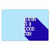 Today is a good day - Blauw - Schaduw Placemat vinyl groot -zzsfeer1_Kitchenyeah-website