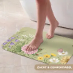 Botanisch - Bloemen - Kleurrijk Badmat klein -USP_ZachtNL