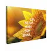 Zonnebloem - Close up - Geel - Quote canvas 2cm klein -z3d