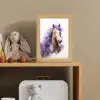 Paard - Dieren - Meiden - Paars - Bruin Light Box met kabel klein -sfeer2_kind