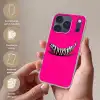 Banaan - Zebraprint - Roze Telefoonhoesje iPhone 17 Pro klein -sfeer3_NL
