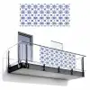 Modern - Patroon - Blauw - Roze Balkonbeschermer Duitsland klein 596 -3d