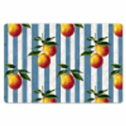 Strepen - Citroen - Blauw Placemat vinyl groot 368 -zzsfeer1_Kitchenyeah-website
