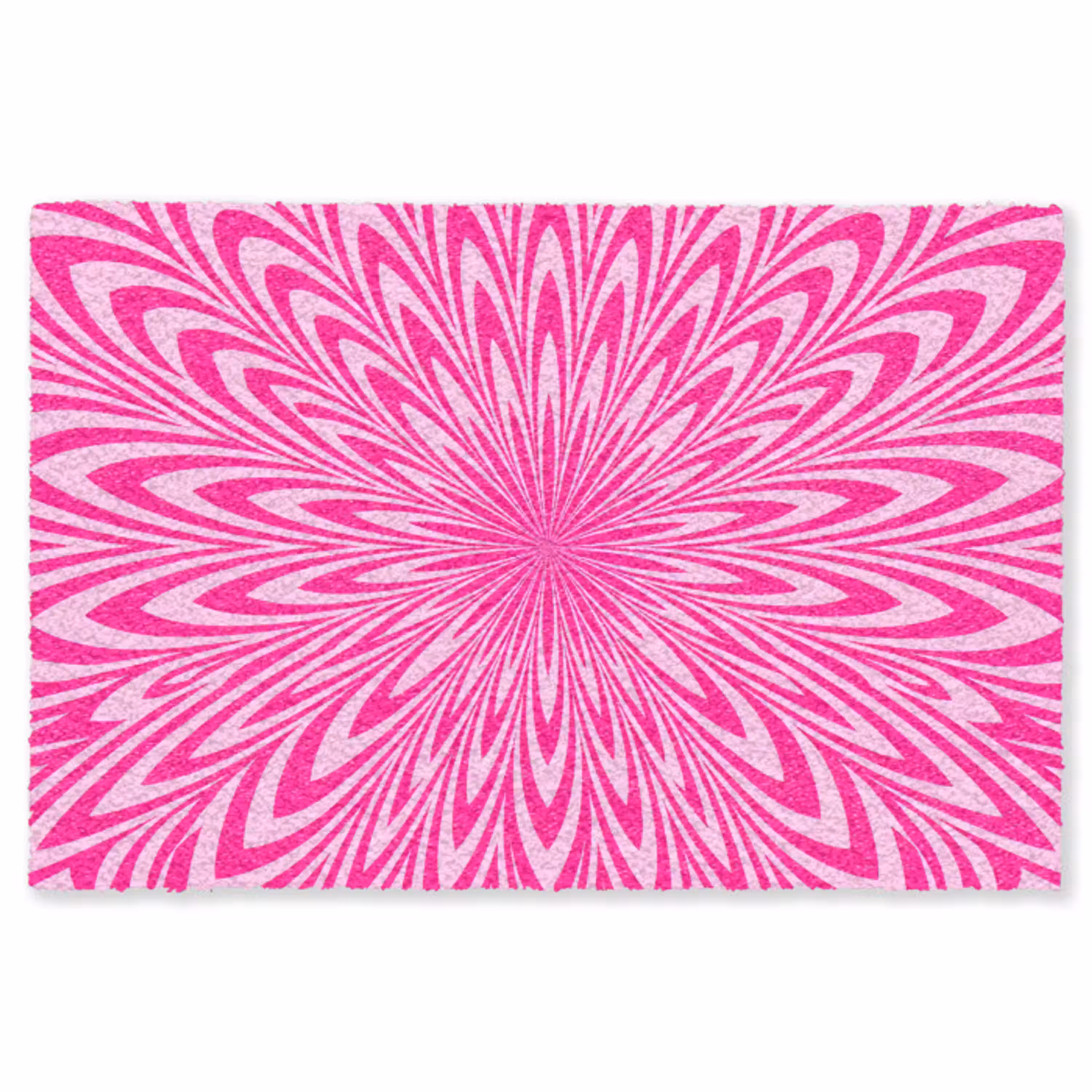 Patroon - Optisch - Roze Vloerkleed Rechthoek klein -3d
