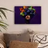 Vrouw - Paars - Druiven canvas 2cm klein -sfeer1
