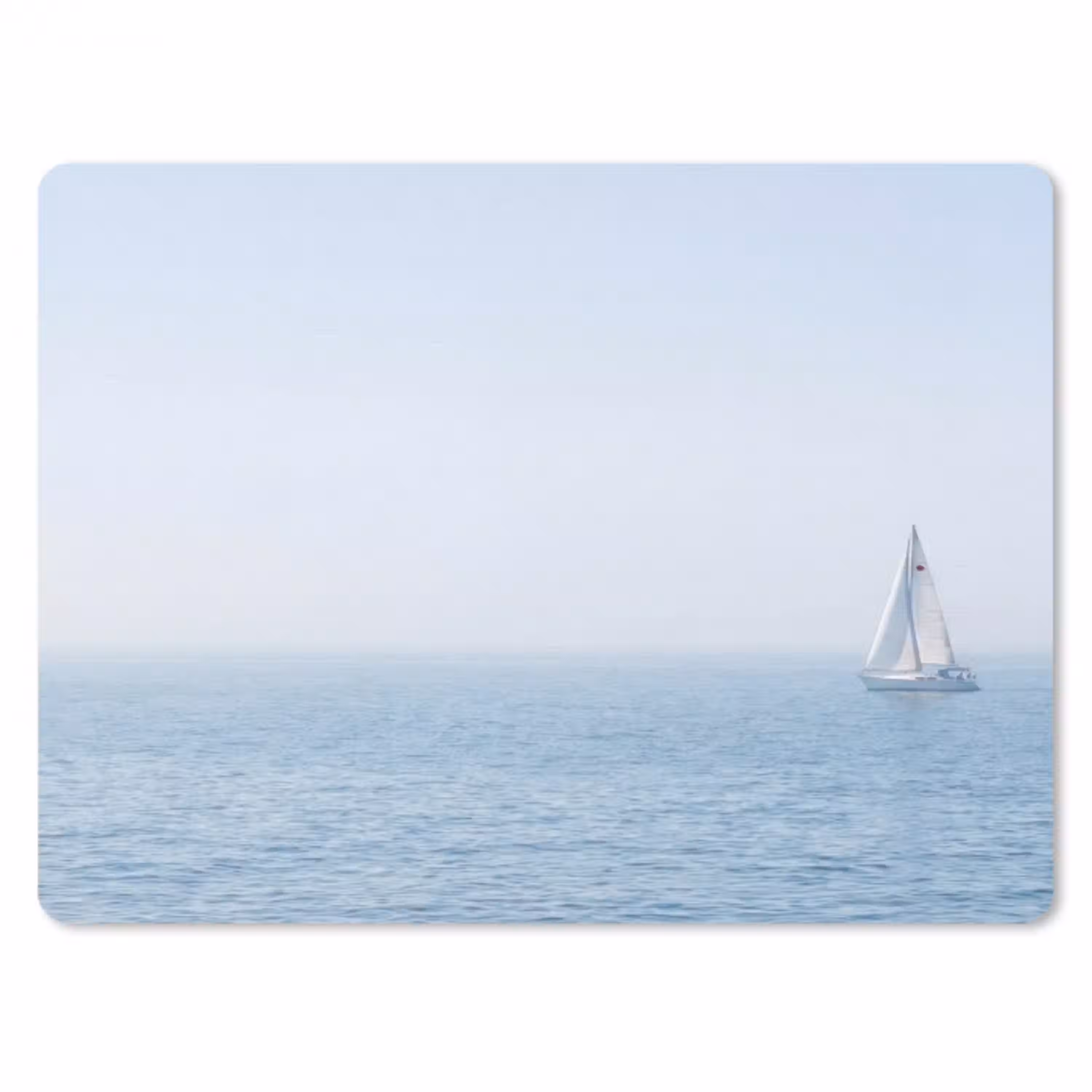 Horizon - Zeilboot - Zee muismat rubber klein -3d