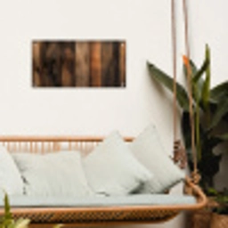 Hout - Rustiek - Donkere Planken tuinposter los doek klein -sfeer7