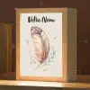 Veer - Bohemian - Boho - Pastel kleuren Light Box met kabel (Kinderlampje) klein -zzz_3d_website