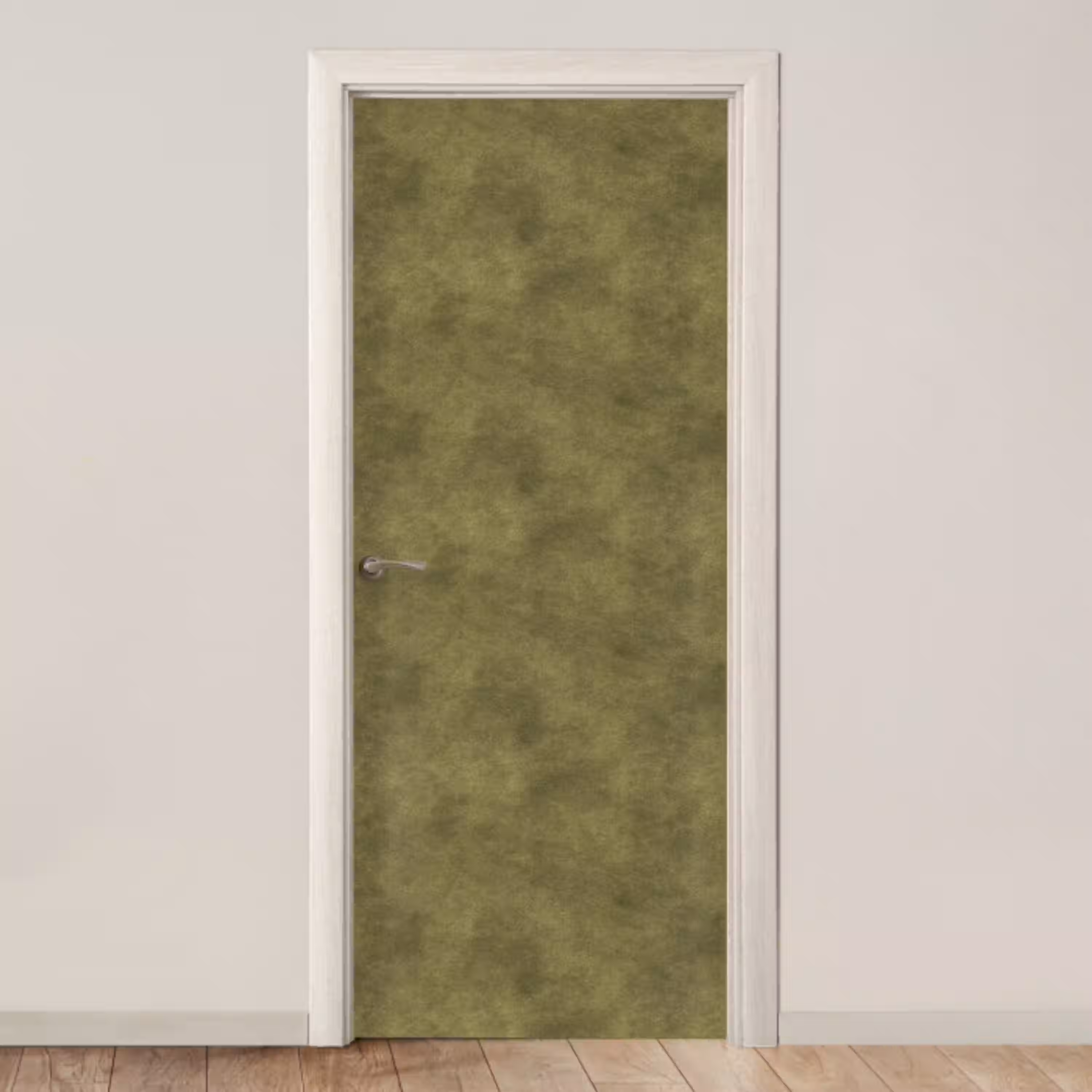 Textuur - Abstract - Groen deurposter klein 289 -3d_beige