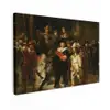 De Nachtwacht - Schilderij van Rembrandt van Rijn canvas 2cm klein -z3d