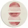 Minimalistisch - Cirkels - Roze Wandcirkel kunststof plaat 5mm dik klein -3d