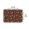 Bruin - Retro - Disco - Patroon Placemat vinyl groot 368 -specs