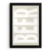 Beer - Japandi - Beige - Decoratie fotolijst zwart zonder passe partout klein -3d