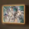 Goud - Blauw - Marmer Light Box met batterij (Wandlamp) middel -z3d_website