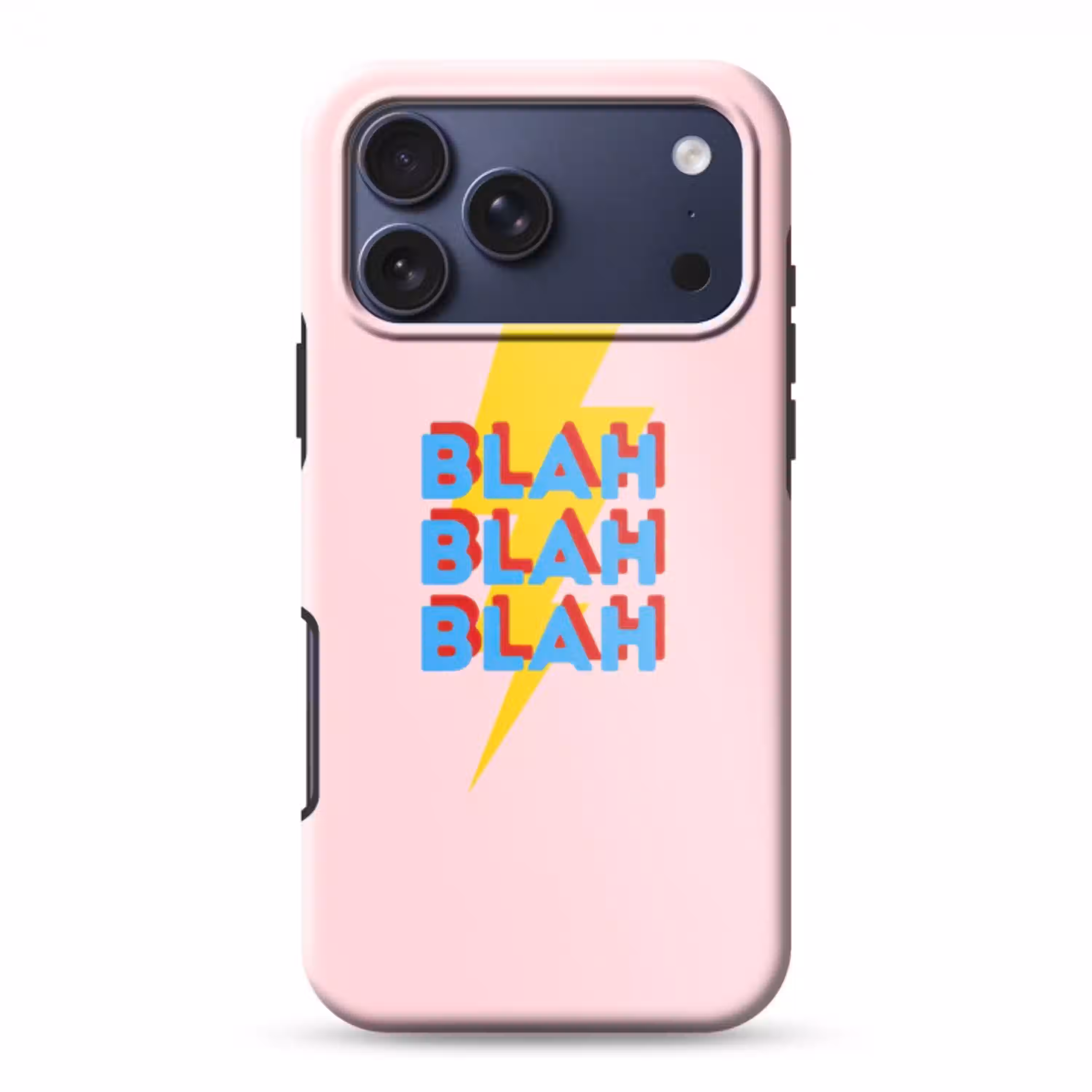 Blah - Bliksem - Roze Toughcase MagSafe Apple iPhone 17 Pro Max klein -3d