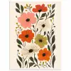 Veldbloemen - Stengels - Blaadjes - Groen poster papier klein -3d
