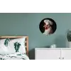 Kok - Rood - Kip Wandcirkel aluminium klein -slaapkamer