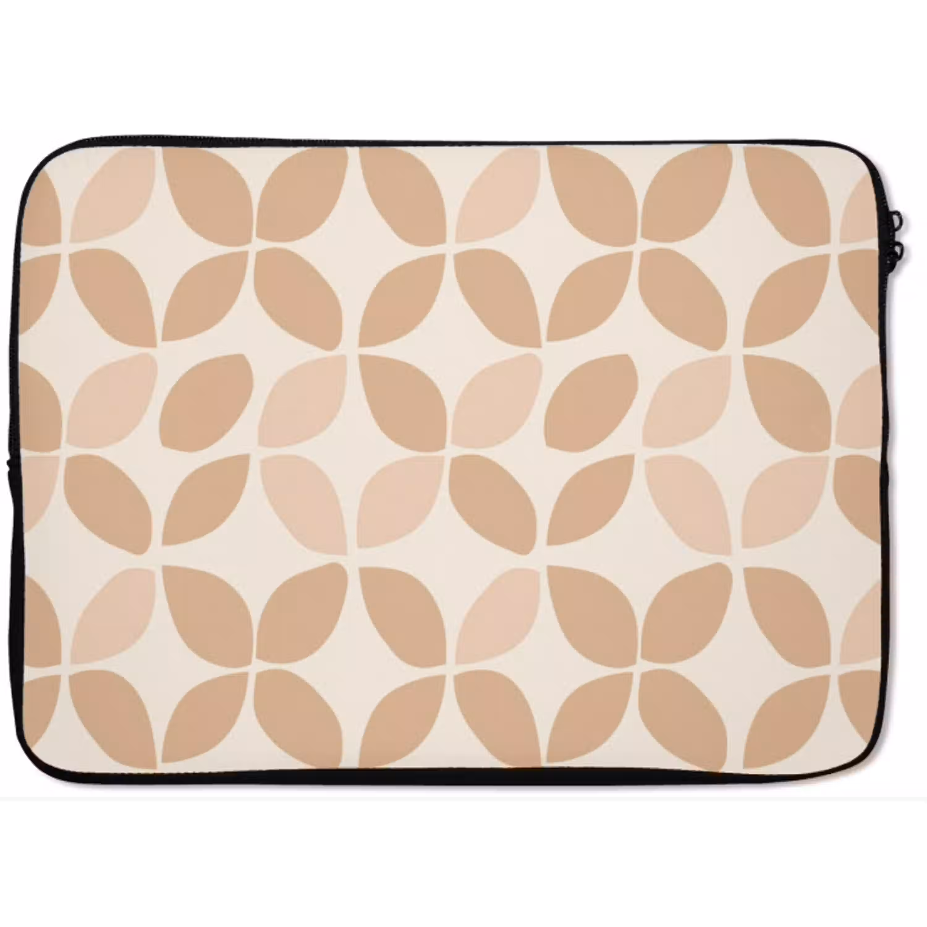 Beige - Bladeren - Minimalistisch - Patroon laptophoes neopreen klein 279 -zkaufland3dotto
