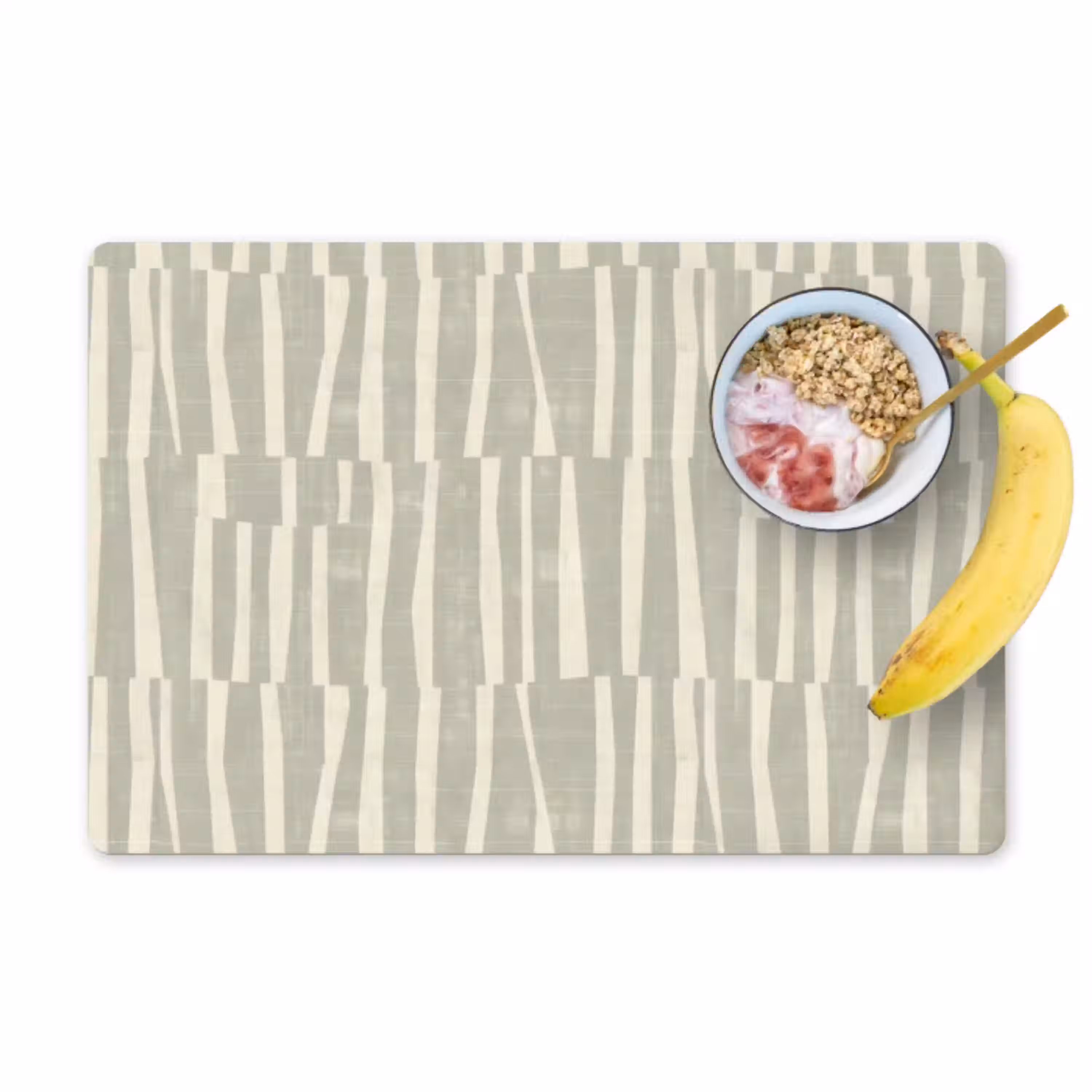 Saliegroen - Strepen - Geometrisch - Textuur - Patroon Placemat vinyl groot 368 -zzzproduct_Kitchenyeah-website