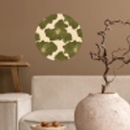 Modern - Abstract - Groen Wandcirkel behangsticker klein 186 -sfeer1