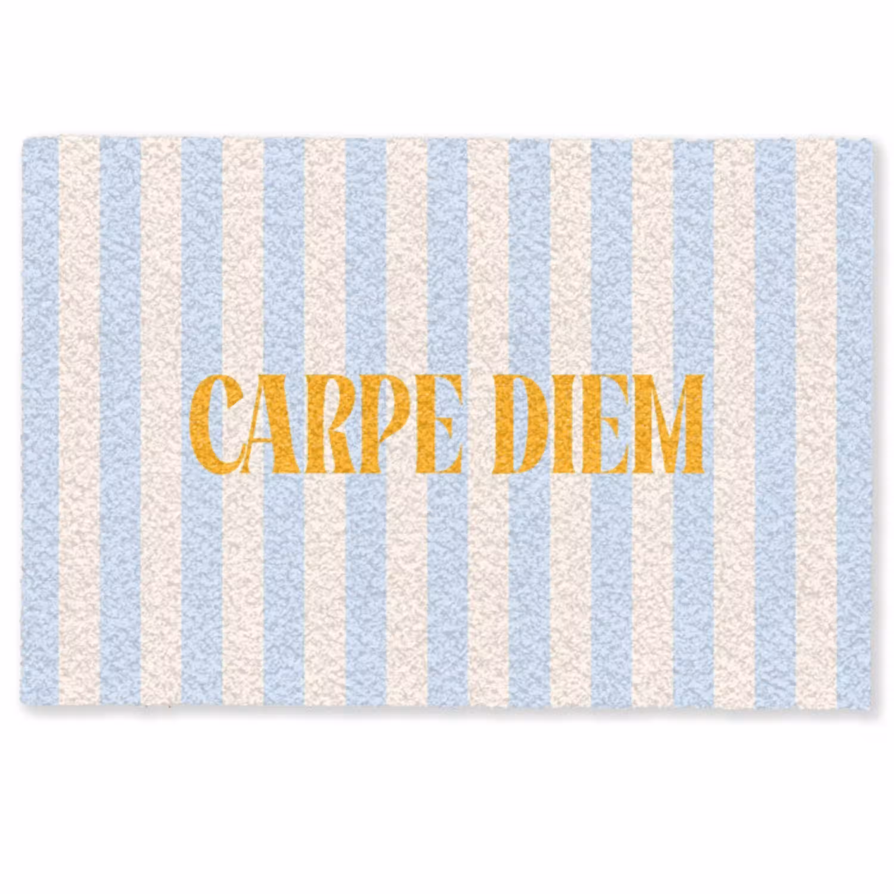 Oranje - Blauw - Strepen - Carpe diem Deurmat klein -zkaufland3d