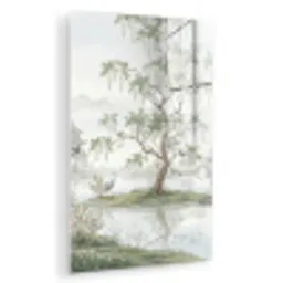 Reiger - Landschap - Groen plexiglas 5mm klein -zzzproduct_nieuw
