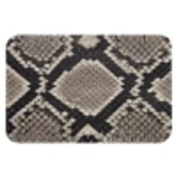Slangenleer - Patroon - Beige Badmat klein -3d