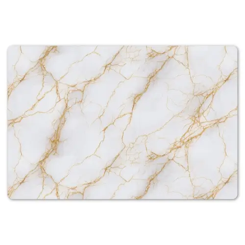 Wit - Goud - Marmer - Aders Placemat vinyl groot 368 -zzsfeer1_Kitchenyeah-website