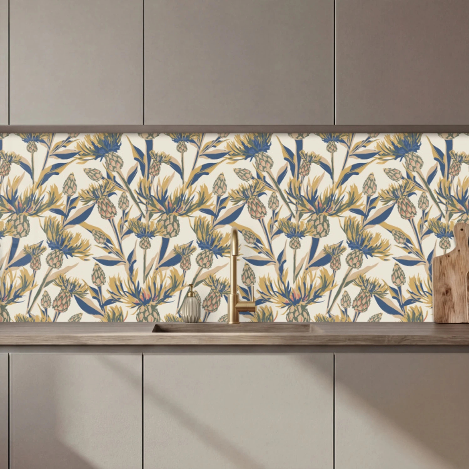 Bloemen -  Patroon - Design - Natuur keuken achterwand 2 middel 871 zz_3dshopping