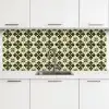 Patroon - Tegel - Groen keuken achterwand 2 middel 871 -3d