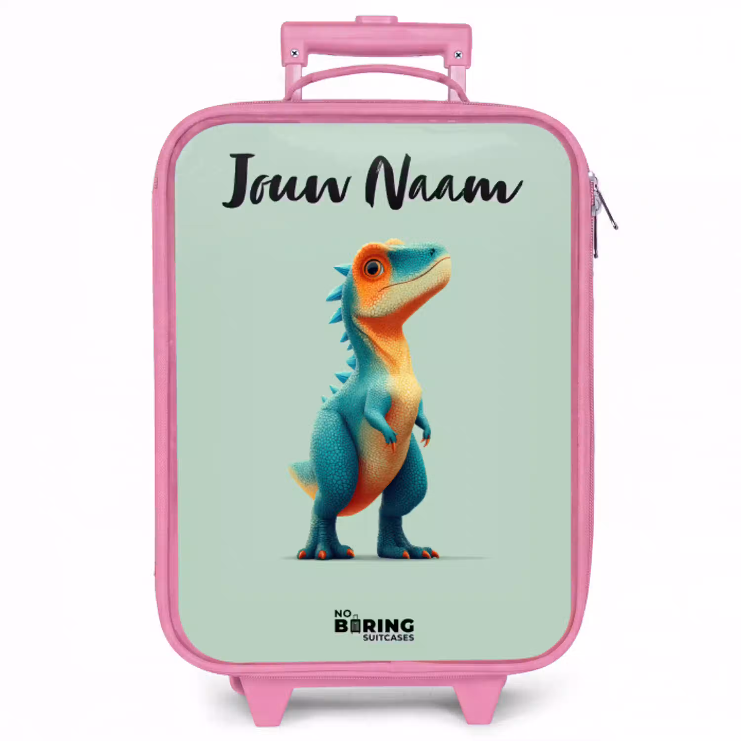 Dino - Dier - Groen - Oranje Kinderkoffer - Roze klein -zzz_website3d