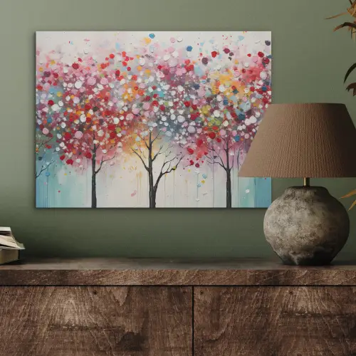Kunst - Bomen - Natuur - Acryl PET vilt klein -sfeer2