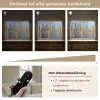 Skyline - Wolkenkrabbers - Water - Blauw Light Box met batterij (Wandlamp) middel -USP_dimbaarNL