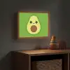 Avocado - Groen - Speels Light Box met batterij (Wandlamp kind) middel -sfeer5_kind