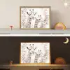 Giraffe - Bladeren - Bruin - Jungle - Kind Light Box met batterij (Wandlamp kind) middel -sfeer3_kind