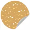 Zee - Dieren - Geel - Vissen Wandcirkel behangsticker klein 186 -3d