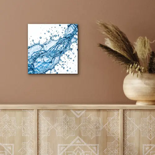 Spash - Water - Blauw aluminium wit klein -sfeer4