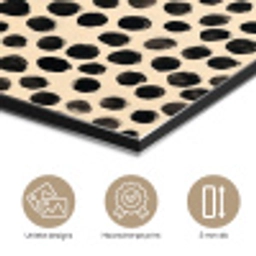Stippen - Patroon - Zwart aluminium wit klein 46 -closeup_NL